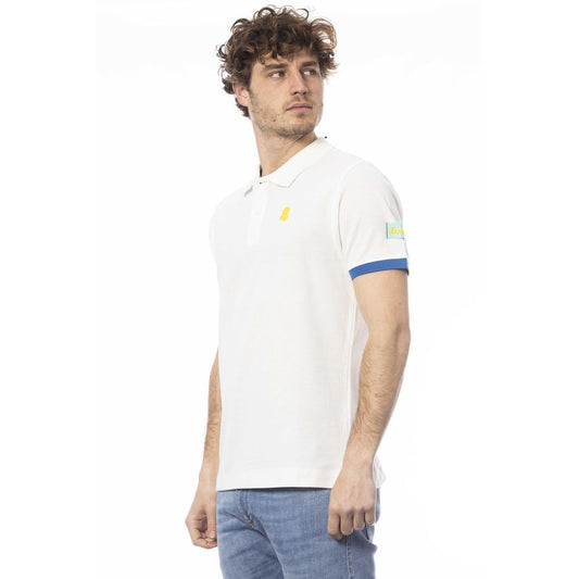 Invicta White Cotton Polo Shirt