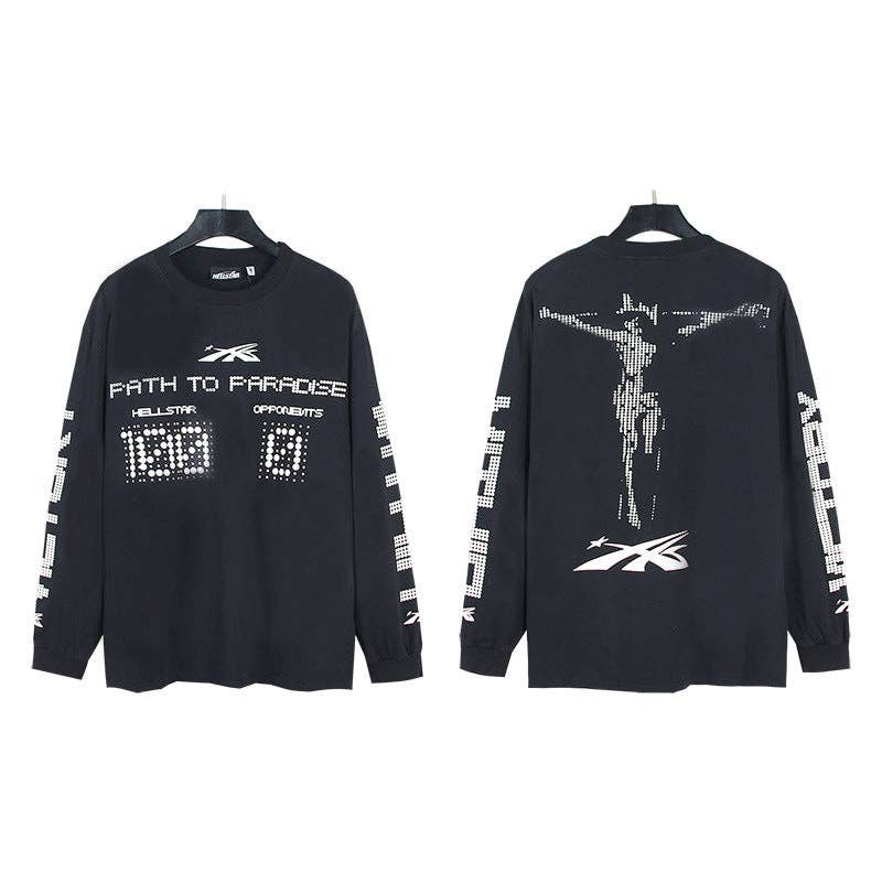 Hell Style Graphic Long Sleeve T-Shirt for Men