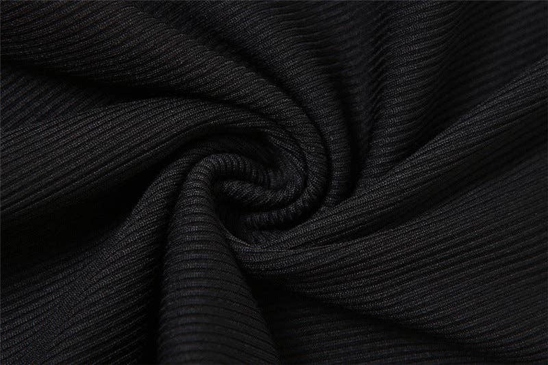 MB FASHION RIBBED JUMPSUITS WITH CARGO POCKETS 6414LY