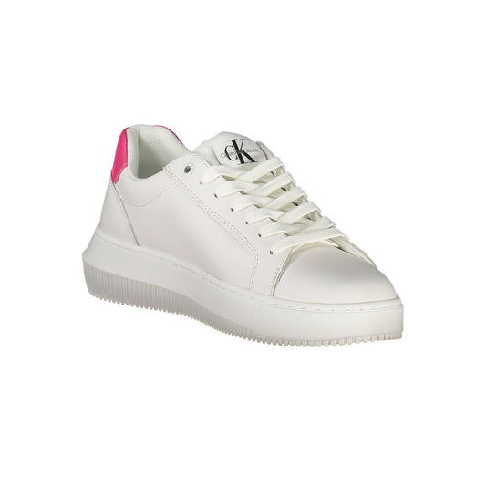 Calvin Klein White Polyester Sneaker