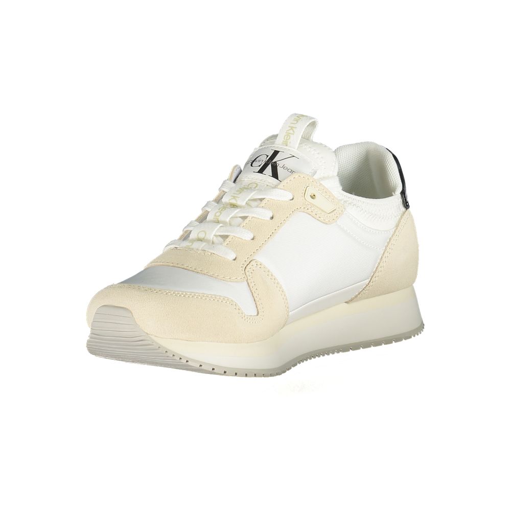 Calvin Klein White Polyester Sneaker
