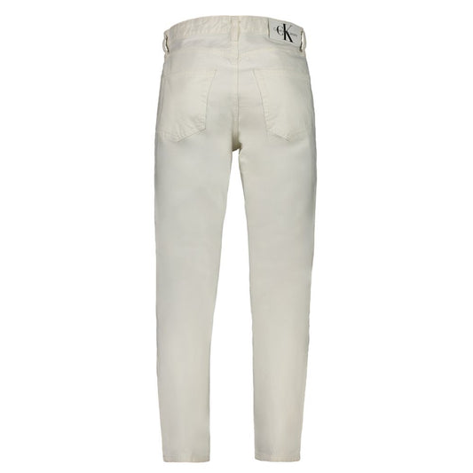 Calvin Klein White Cotton Jeans Denim