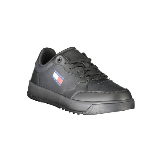 Tommy Hilfiger Black Polyester Sneaker
