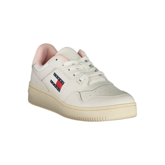 Tommy Hilfiger White Polyester Sneaker