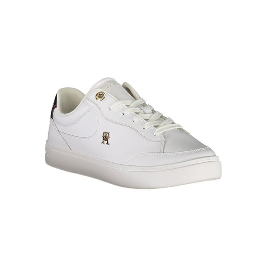 Tommy Hilfiger White Polyester Sneaker