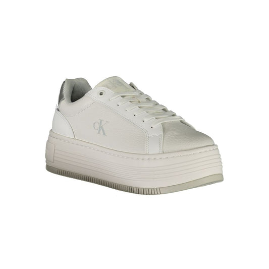 Calvin Klein White Polyester Sneaker