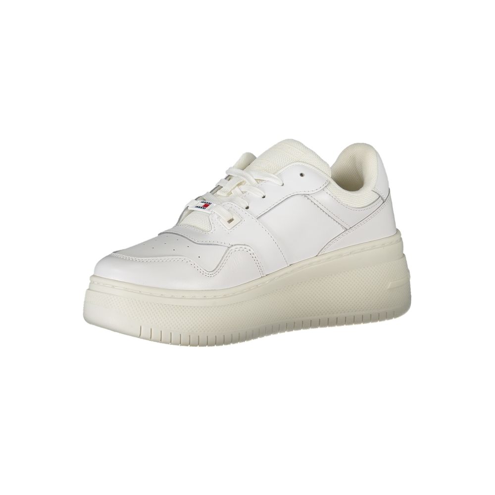 Tommy Hilfiger White Polyester Sneaker