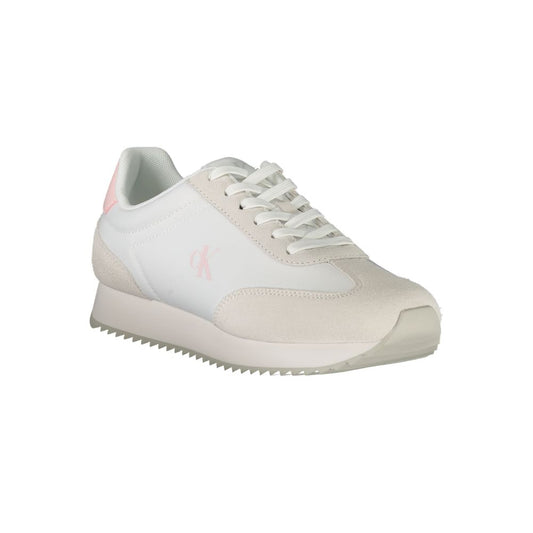 Calvin Klein White Polyester Sneaker