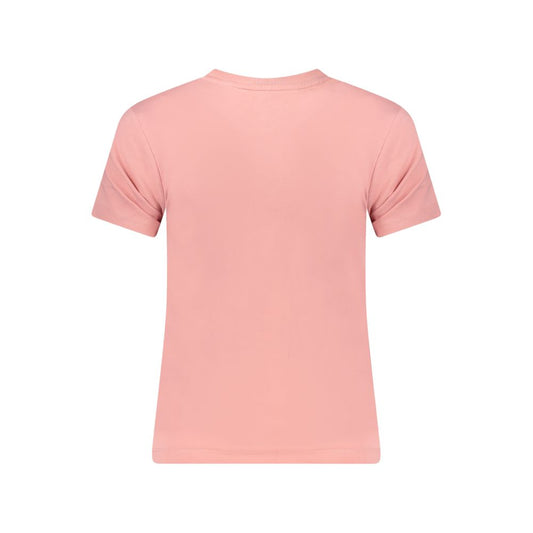 Guess Jeans Pink Cotton T-Shirt
