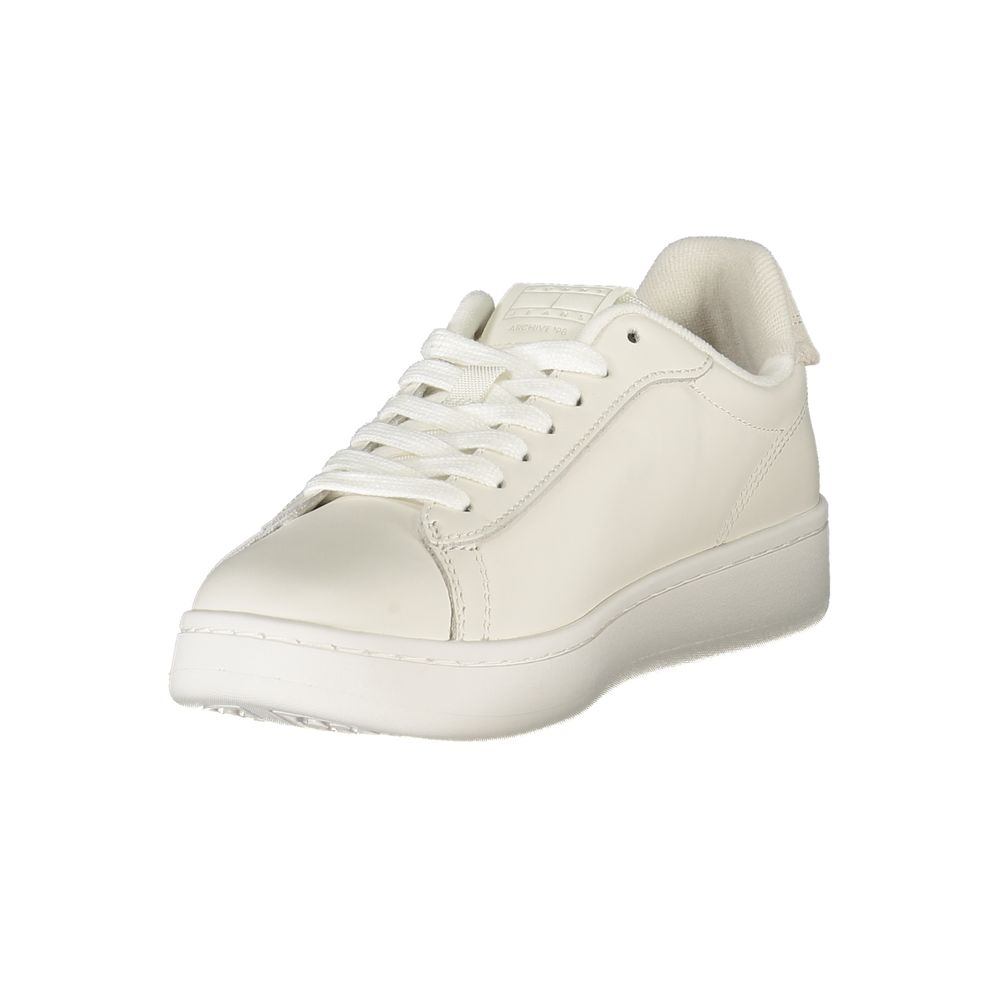 Tommy Hilfiger White Polyester Sneaker