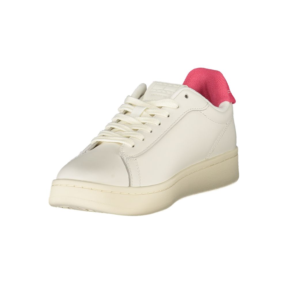 Tommy Hilfiger White Polyester Sneaker