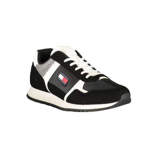Tommy Hilfiger Black Polyester Sneaker