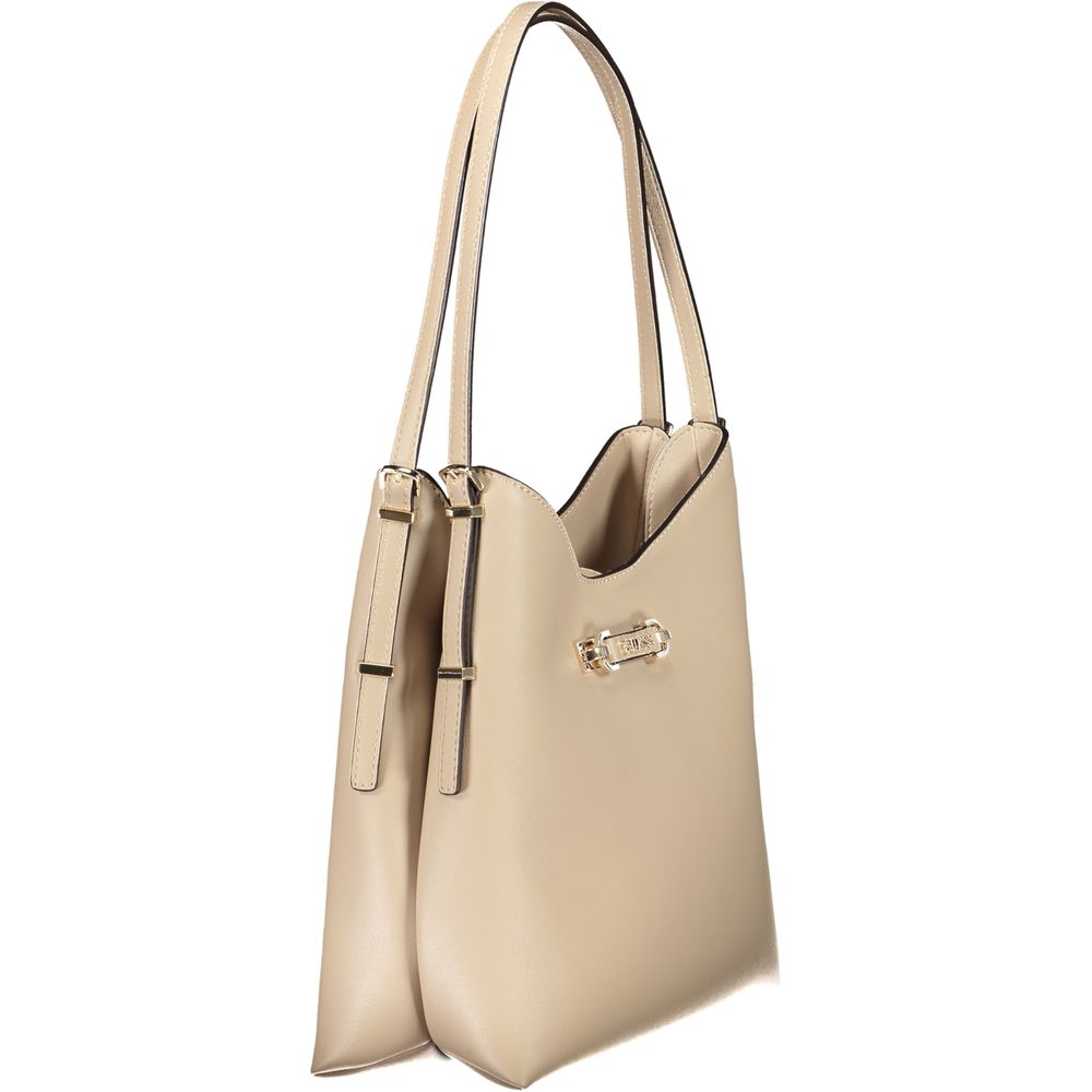 Guess Jeans Beige Polyethylene Handbag