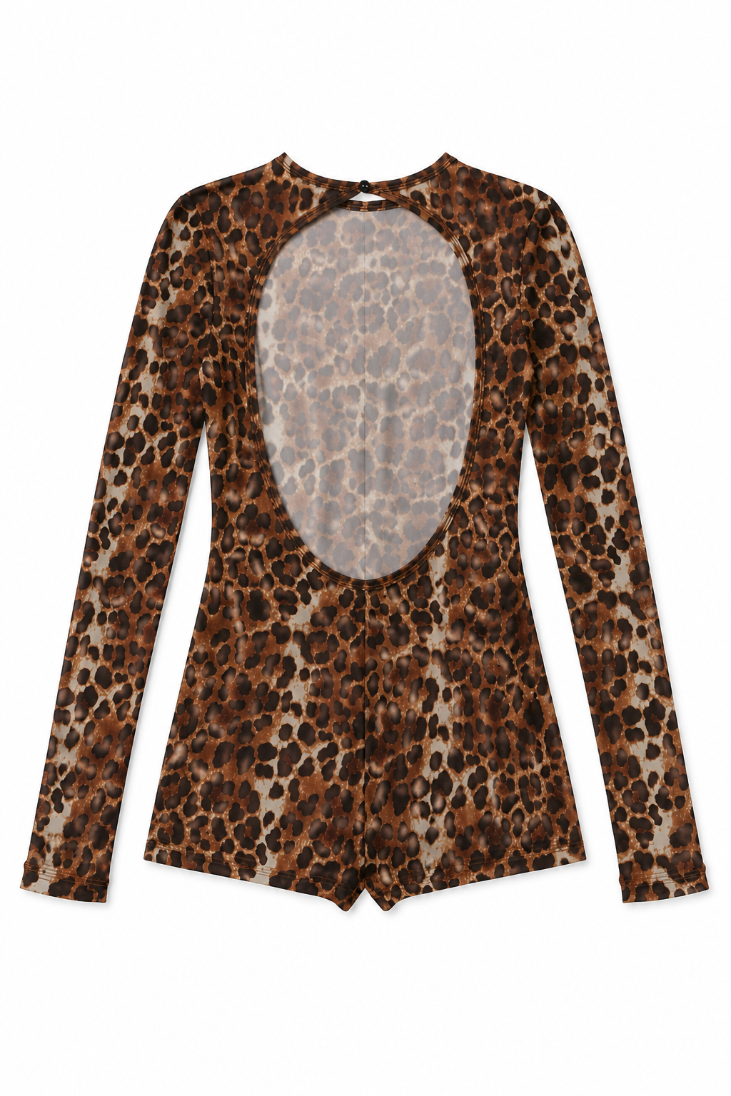 The After Dark Leopard Open-Back Romper