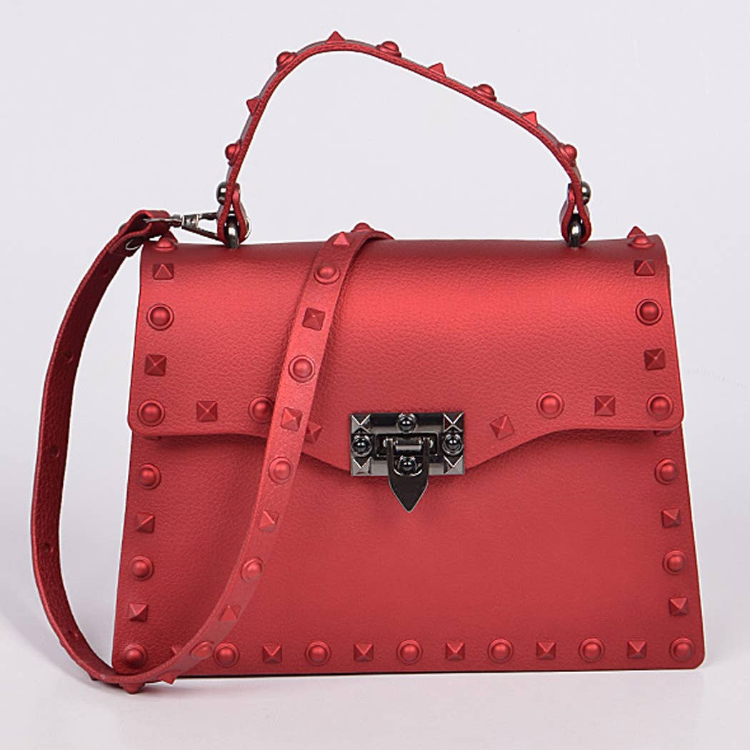 Monotone Studded Clutch