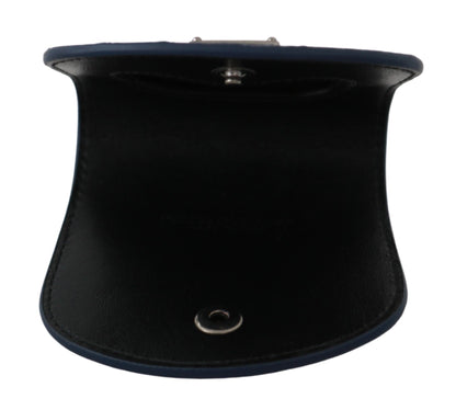 Dolce & Gabbana Gray Exotic Skin Card Case Holder Pocket Wallet