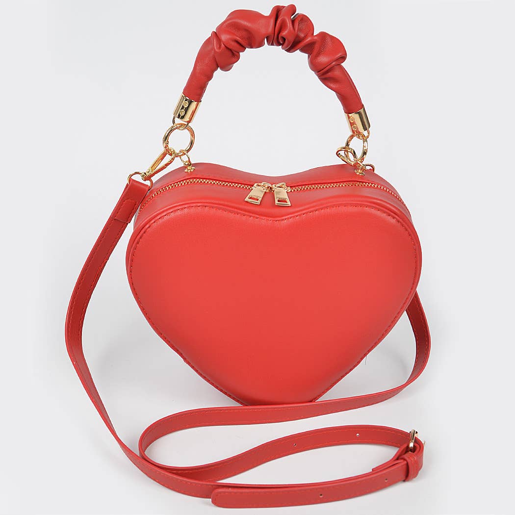 Heart Shape Top Handle Bag