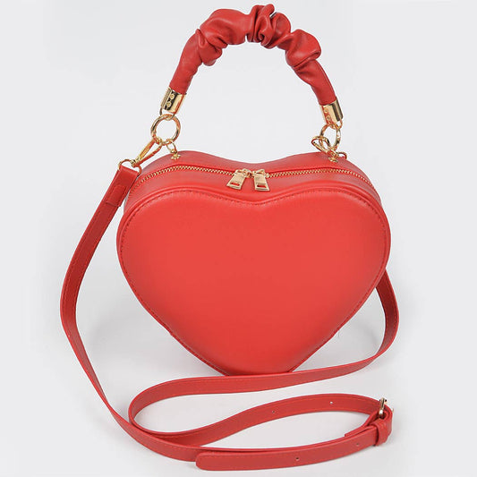 Heart Shape Top Handle Bag