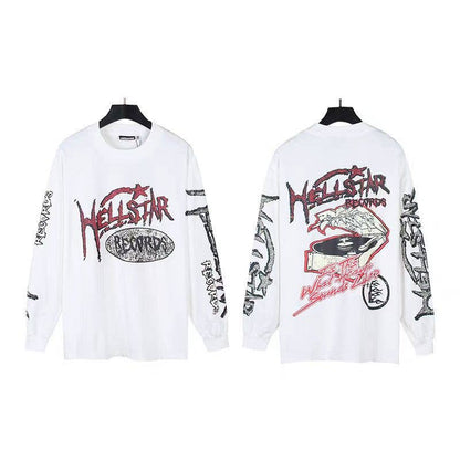 Hell Style Graphic Long Sleeve T-Shirt for Men