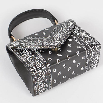 Bandana Print Handle Cross Body Bag