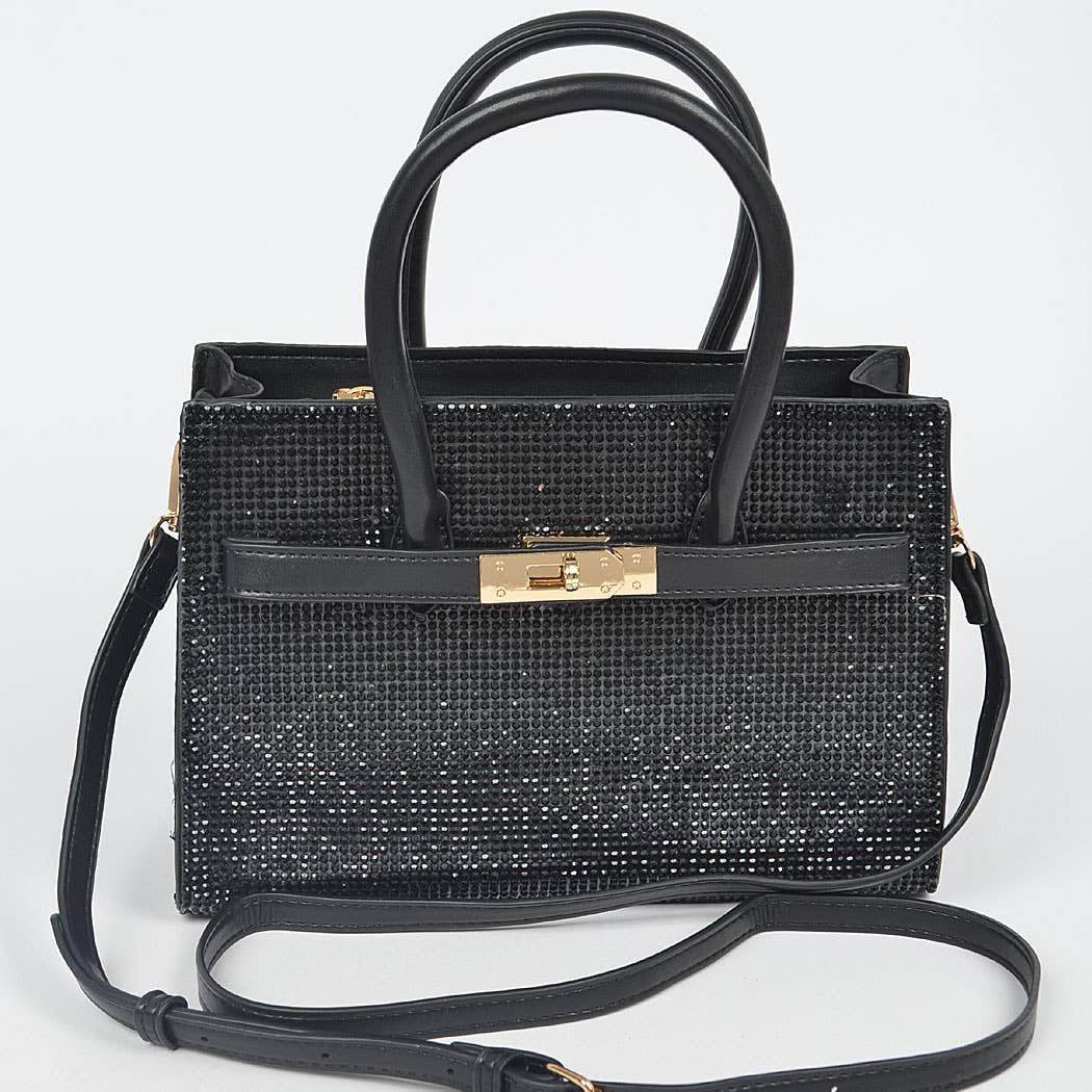 Rhinestone Handle Bag
