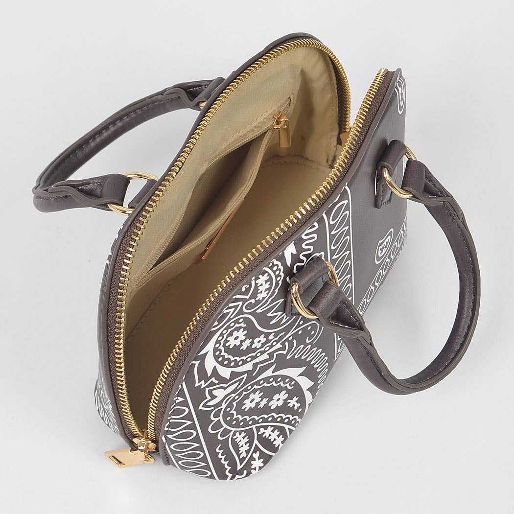 Bandana Print Handle Bag