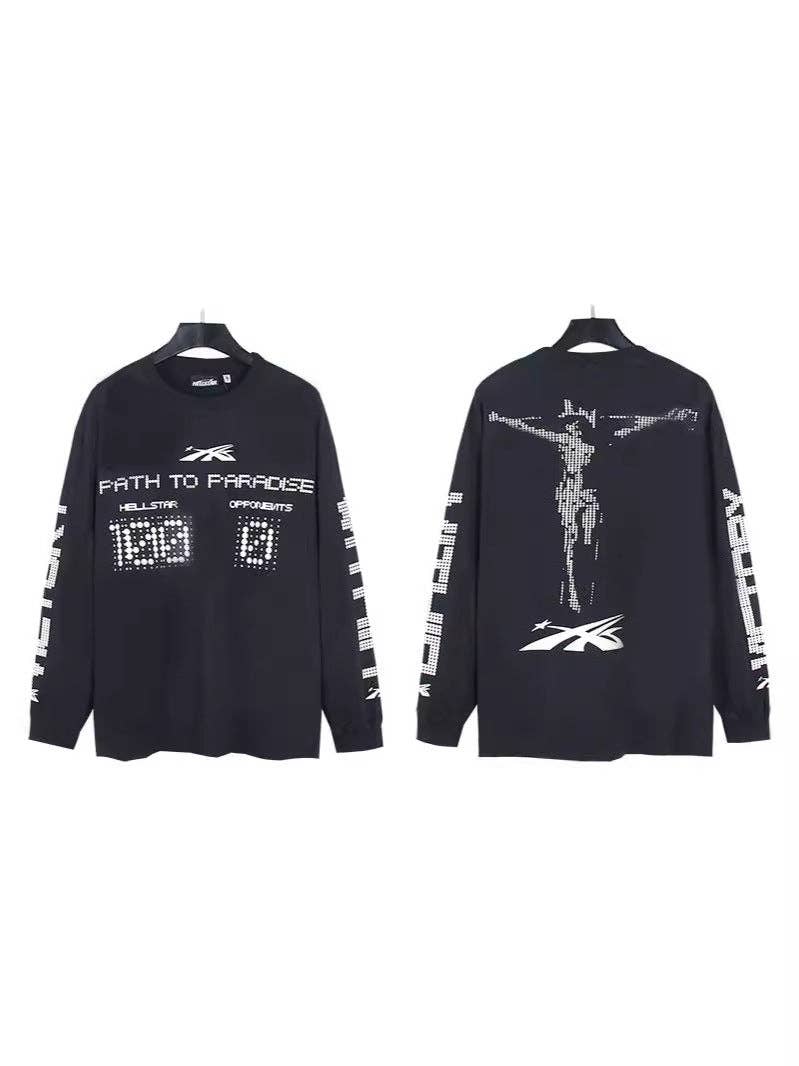 Hell Style Graphic Long Sleeve T-Shirt for Men