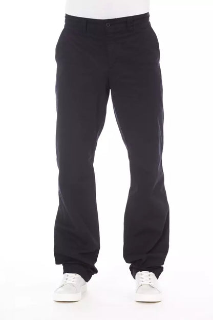 Alpha Studio Blue Cotton Pant