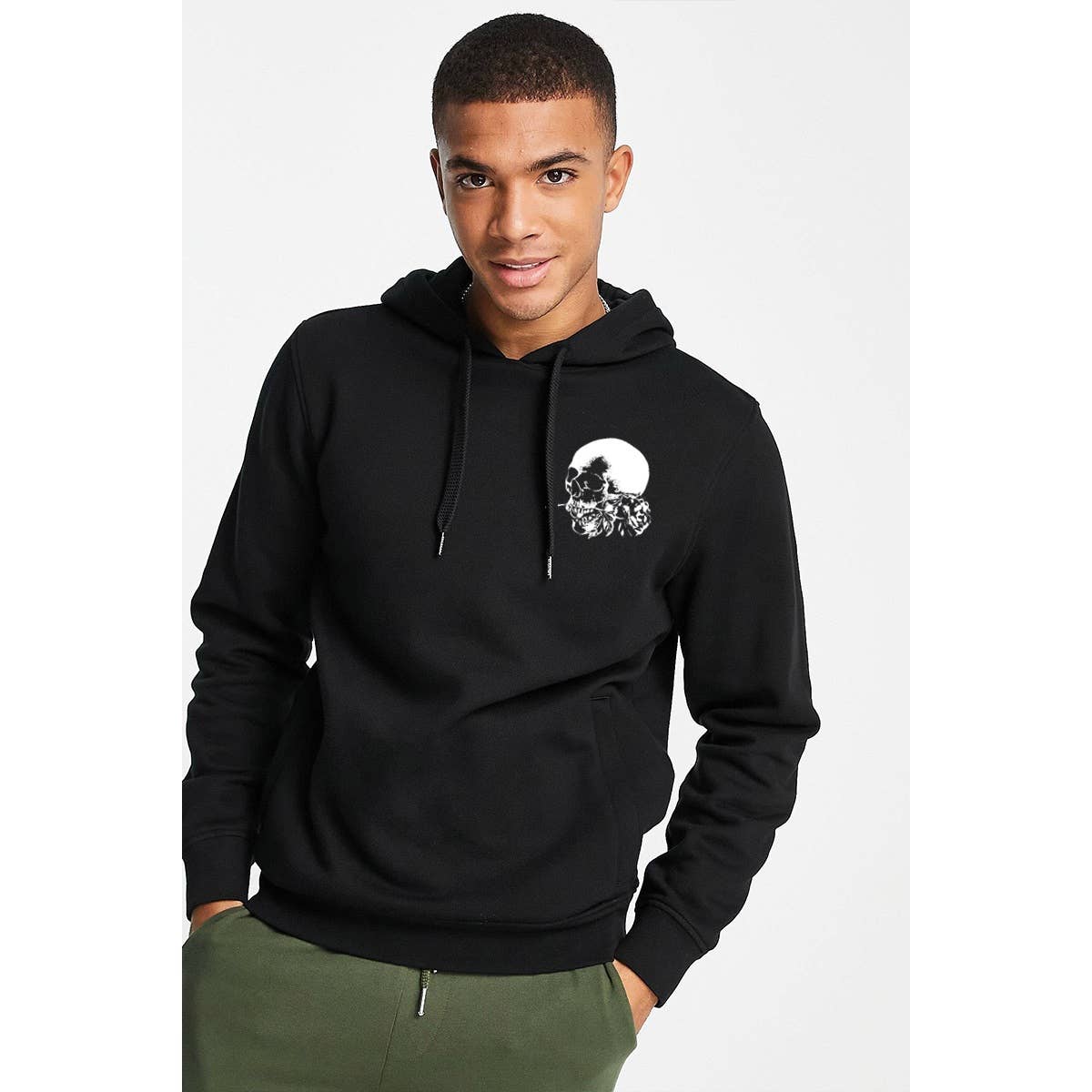 LOST IN LOVE SKULL  GRAPHIC  MENS HOODIE