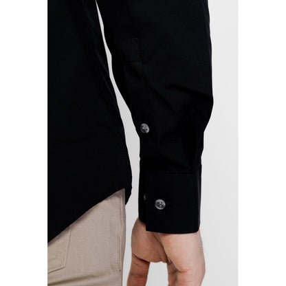 Calvin Klein Black Cotton Dress Shirt