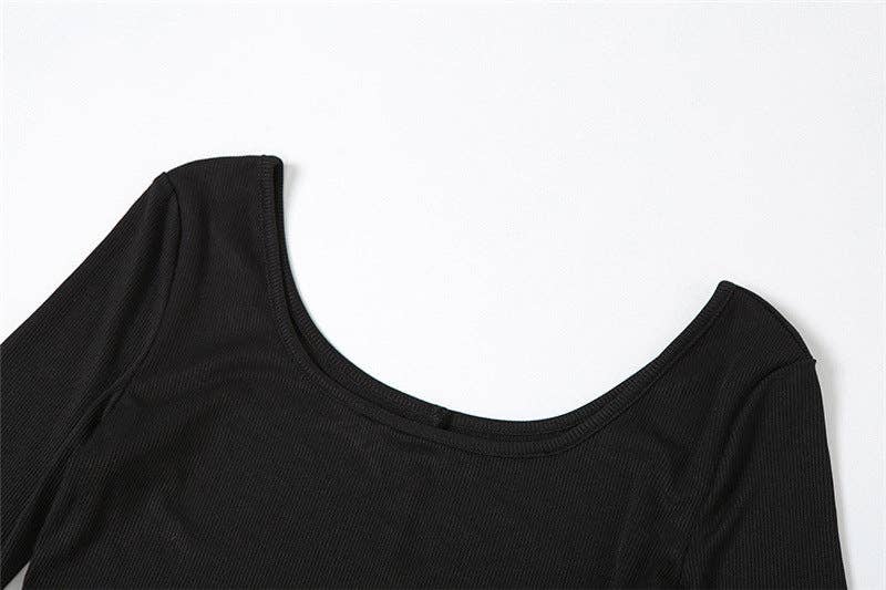 MB FASHION RIBBED JUMPSUITS WITH CARGO POCKETS 6414LY