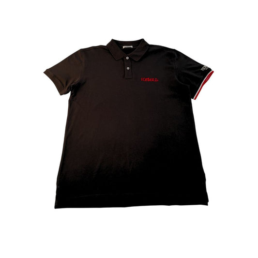 Iceberg Black Cotton Polo Shirt