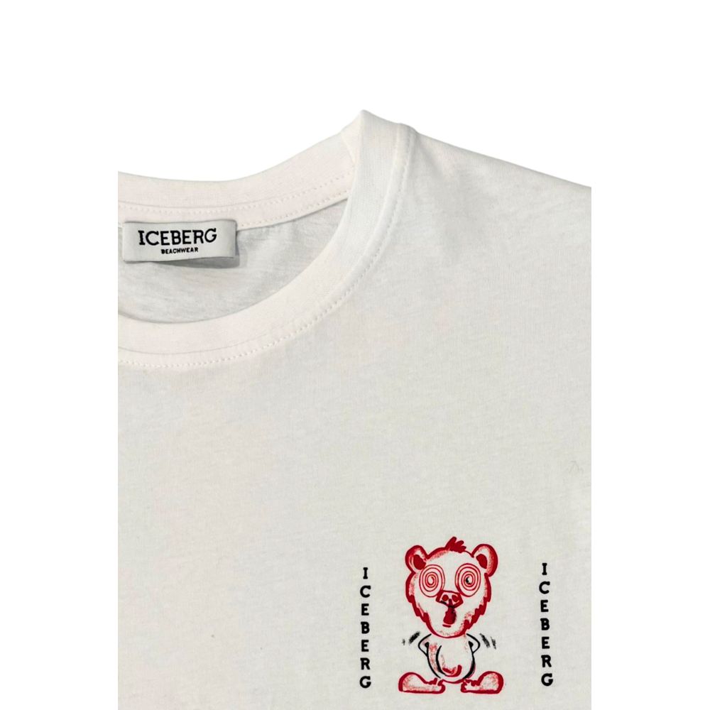 Iceberg White Cotton T-Shirt
