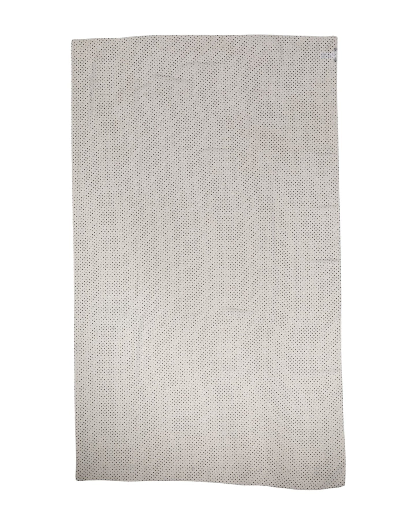 Dolce & Gabbana White Polka Dots Polyester Wrap Shawl Scarf