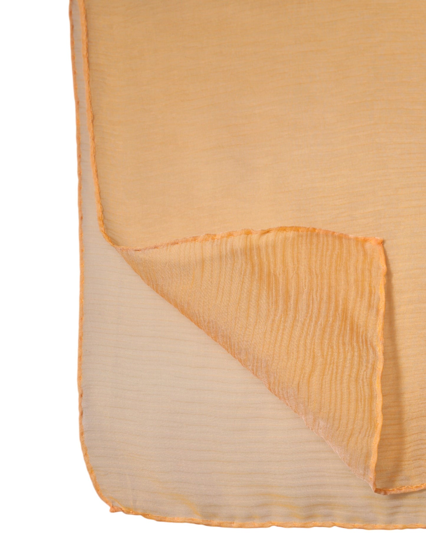 Dolce & Gabbana Orange Silk Rectangle Wrap Shawl Scarf