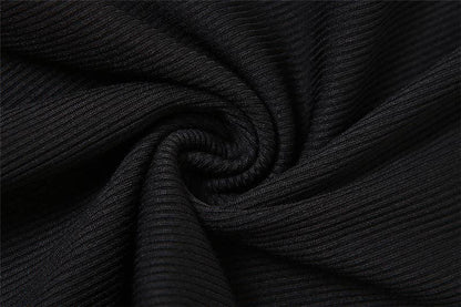 MB FASHION RIBBED JUMPSUITS WITH CARGO POCKETS 6414LY