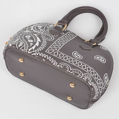 Bandana Print Handle Bag