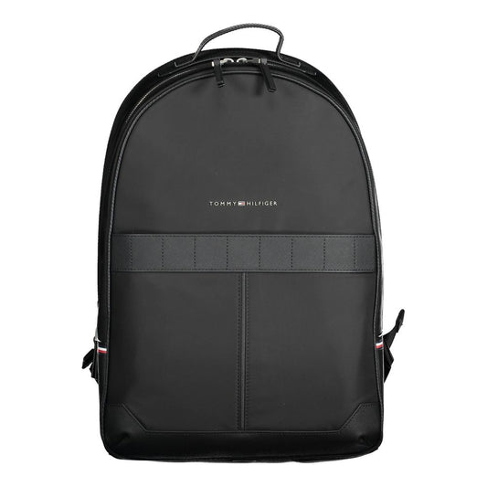Tommy Hilfiger Black Polyester Backpack