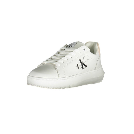 Calvin Klein White Polyester Sneaker