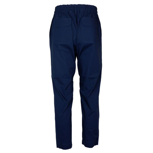 Alpha Studio Blue Cotton Pant