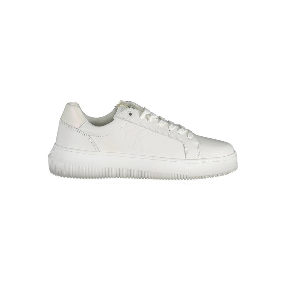 Calvin Klein White Polyester Sneaker
