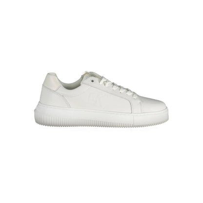 Calvin Klein White Polyester Sneaker