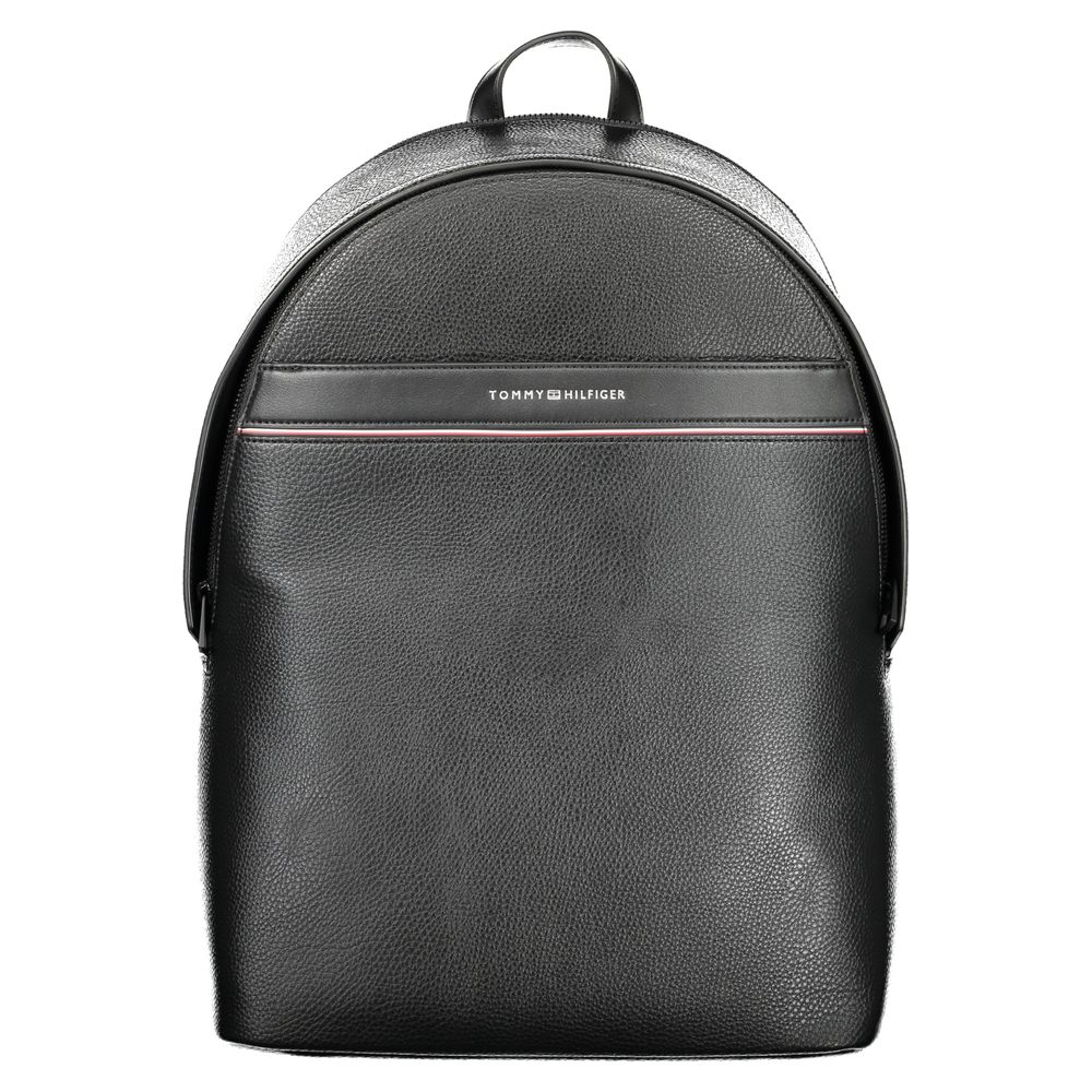 Tommy Hilfiger Black Polyester Backpack