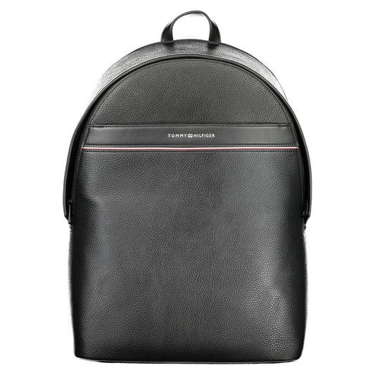 Tommy Hilfiger Black Polyester Backpack