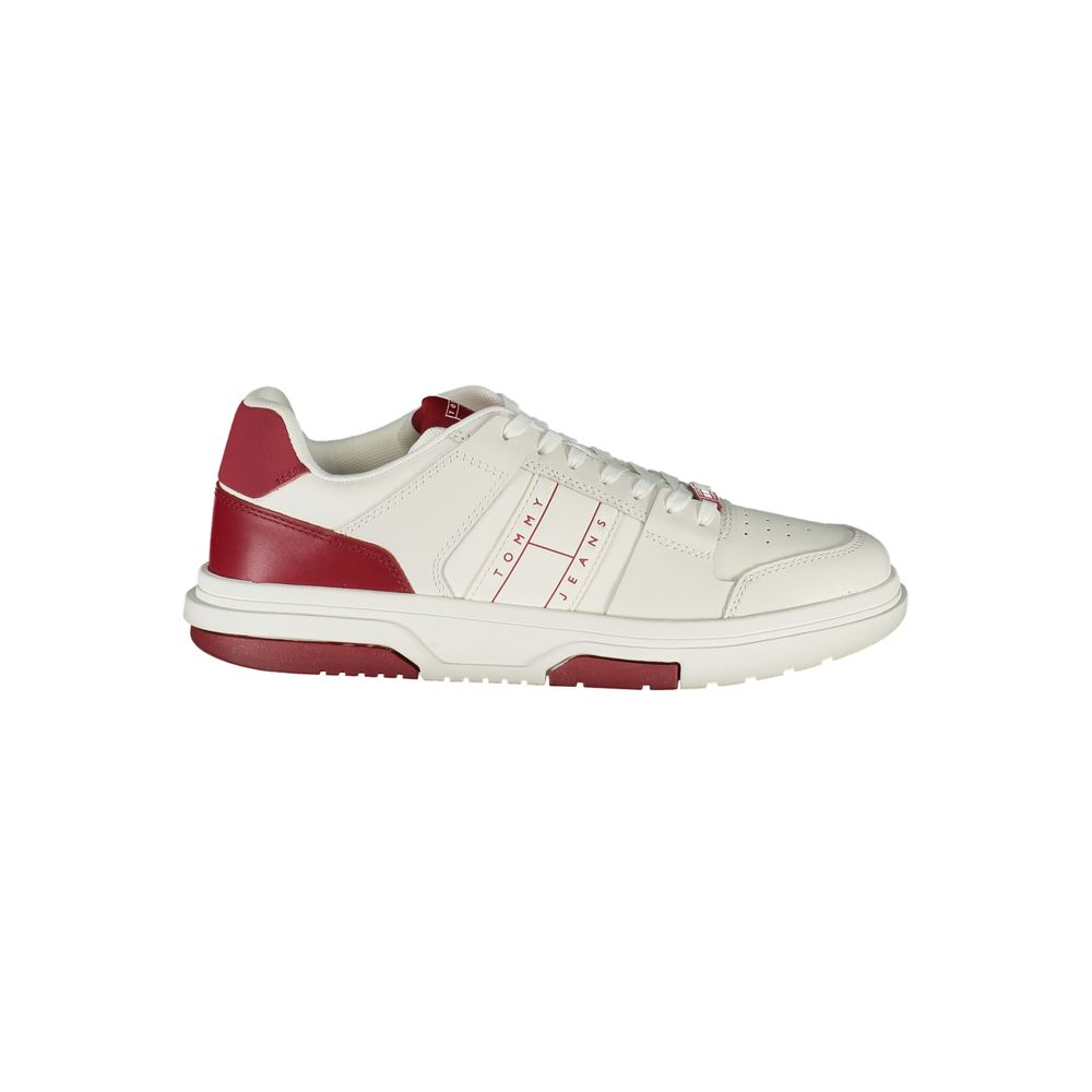 Tommy Hilfiger Red Polyester Sneaker