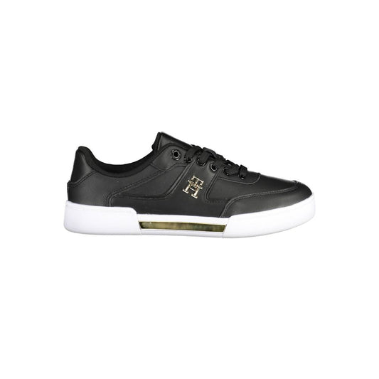 Tommy Hilfiger Black Polyester Sneaker