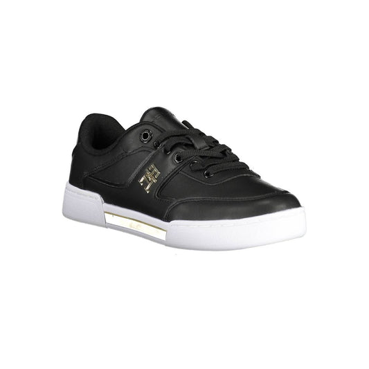 Tommy Hilfiger Black Polyester Sneaker