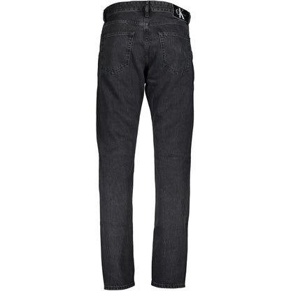 Calvin Klein Black Cotton Jeans Denim