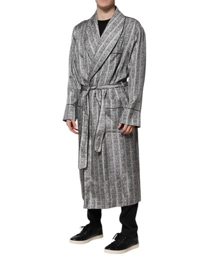 Dolce & Gabbana Multicolor Floral Robe Coat Wrap Jacket