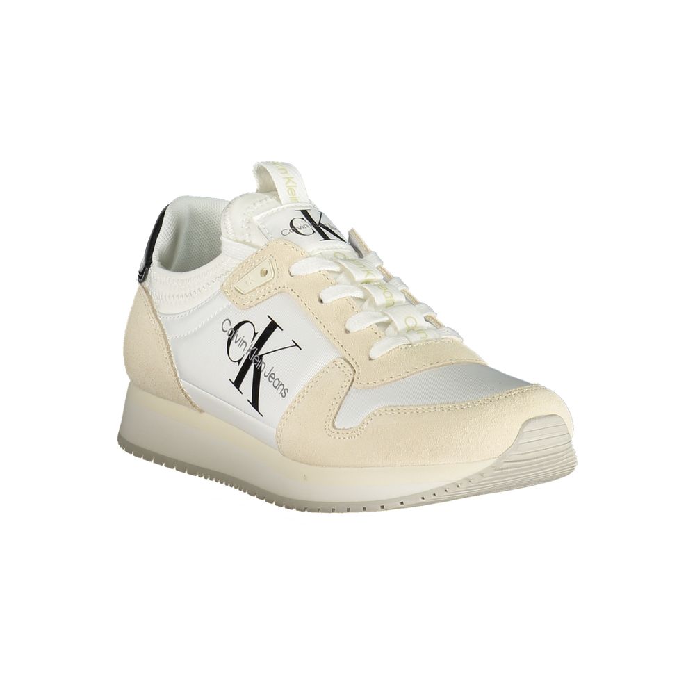 Calvin Klein White Polyester Sneaker